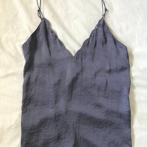 Free People purple satin tank top